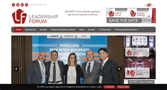 Desktop Screenshot of leadershipforum.it