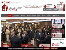 Tablet Screenshot of leadershipforum.it